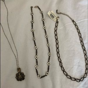 MACYS STERLING MARCASITE NECLACES